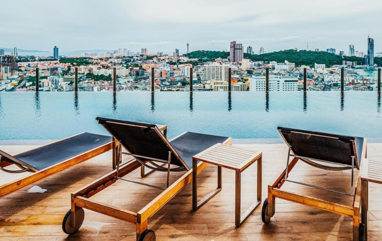 Amazing Infinity Pool Condo Next To The Beach Pattaya Exterior foto